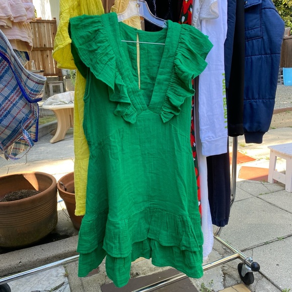 Anaak cotton gauze ruffle dress - Picture 1 of 8